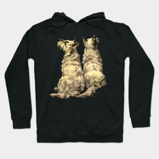 West Highland White Terrier two puppies WESTIE Hoodie